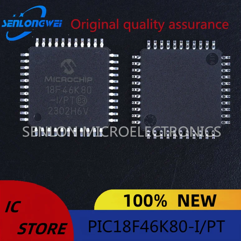 New original PIC18F46K80-I/PT QFP44 8-bit microcontroller MCU