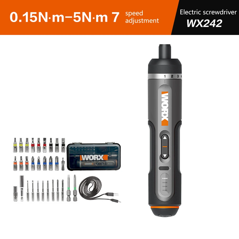 

DC 4V Electrical Screwdriver Set WX242 Portable Smart Cordless Power Screwdriver Mini Electric Drill For Home Repair