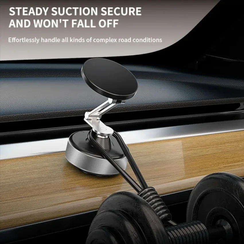 

Magnetic Wireless Vacuum Suction Charger Car Phone Holder 360° Rotation Magnetic Suction Phone Bracket for Magsafe iPhone 17 16
