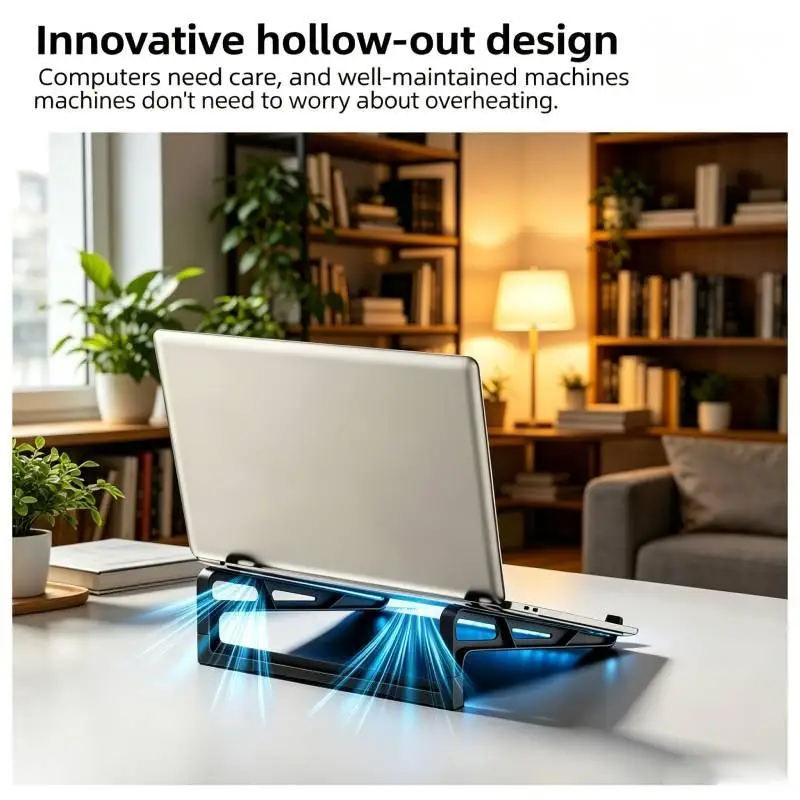 Laptop Stand Adjustable Foldable Portable Non-slip Computer Holder Universal for Laptop Tablet  for Travel Study Work