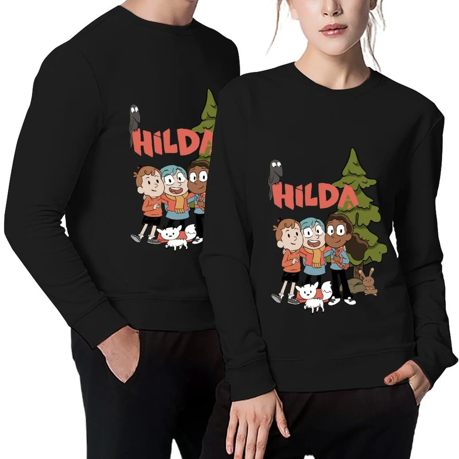 

Hilda and friends Pullover mens clothing tracksuit men wear men clothes winter man sweatshirt