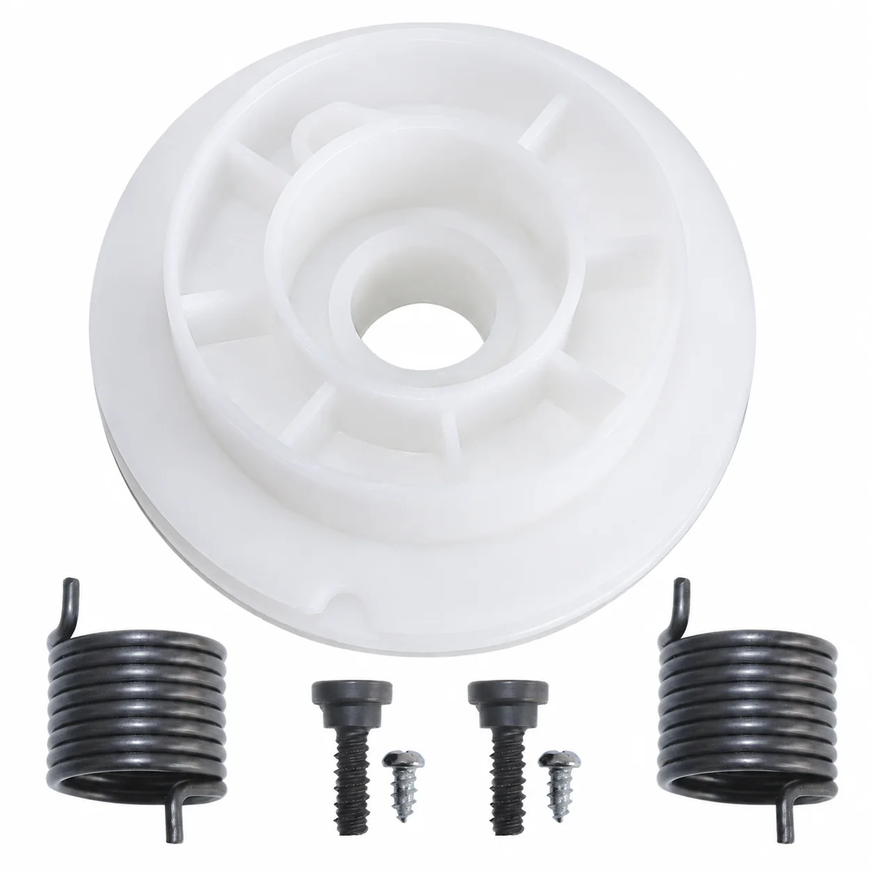 Starter Pulley & Driver Spring Kit with Screws for Jonsered CS2141 CS2145 CS2150 CS2240S CS2245S OEM 537423201 503217321 Parts