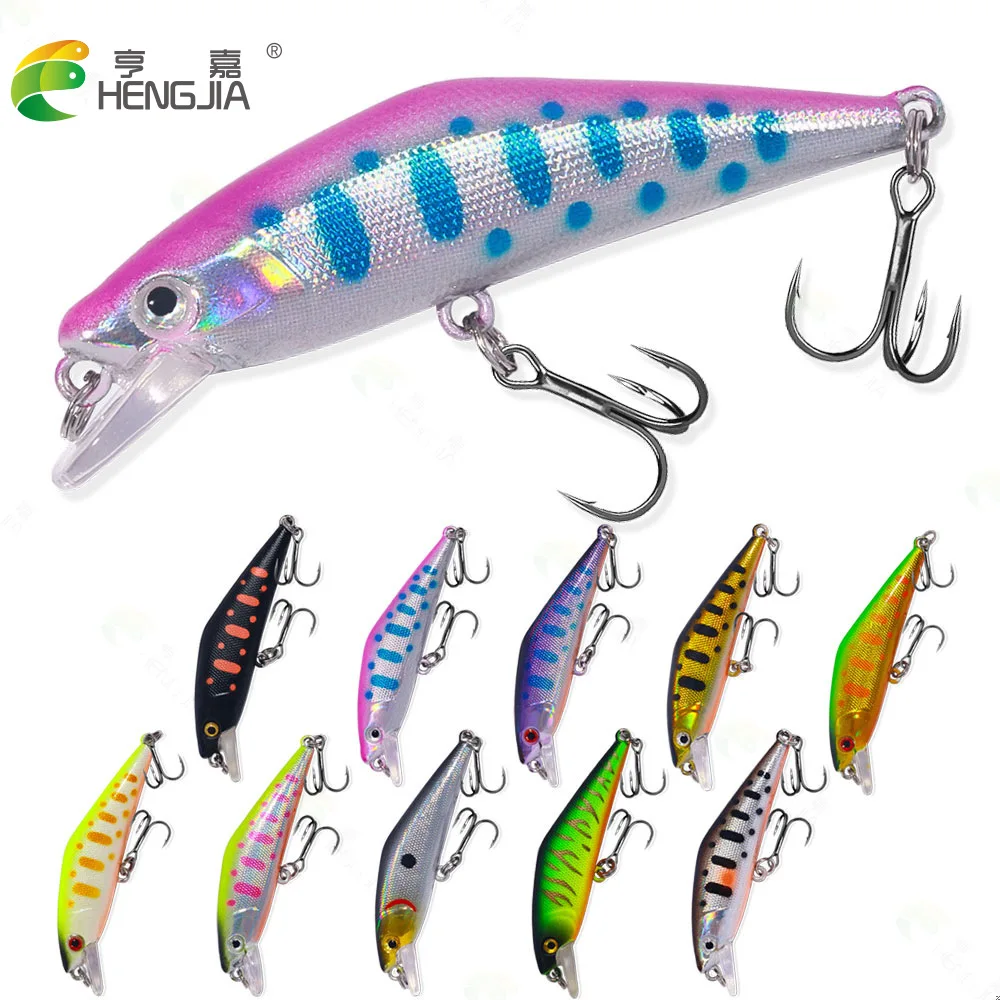 Micro Object Lure Bait Japanese Slow-Sinking Xiaomino 3.4g Stream Trout Plastic Laser Lure Bait Twitching Pause Lures Popper Jig