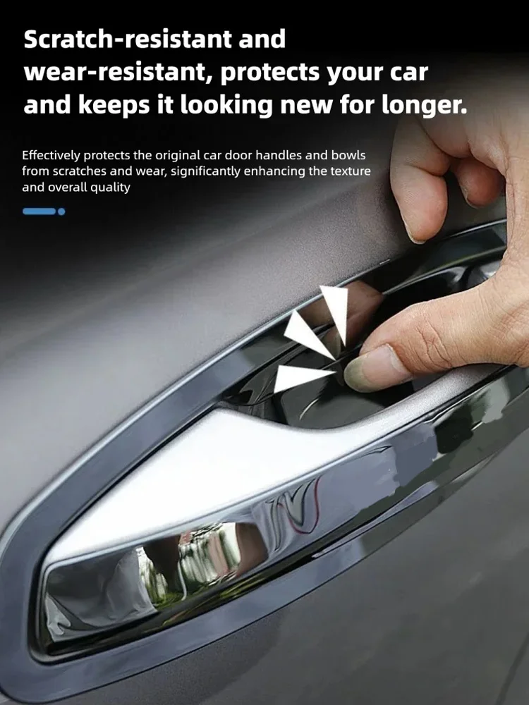 

Для Geely Monjaro Xingyue L KX11 2021~2025: Накладки на дверные ручки и чаши дверей из нержавеющей стали, прочные декоративные аксессуары для автомобиля