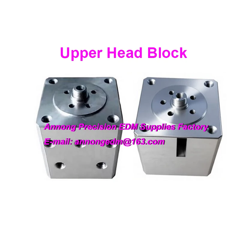 Conductivity Block Upper 44.7x44.7x48.2x55mm Upper Head Block for Wire Cut EDM Machine Parts