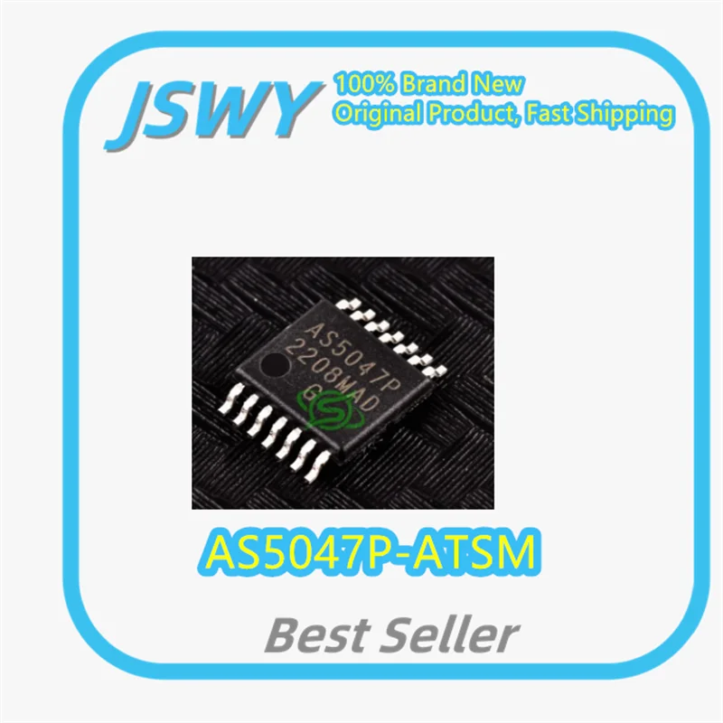 (3/30 Pieces) AS5047P-ATSM AS5047P SMD TSSOP-14 Package Magnetic Encoder Chip, Brand New and Original, Fast Shipping.
