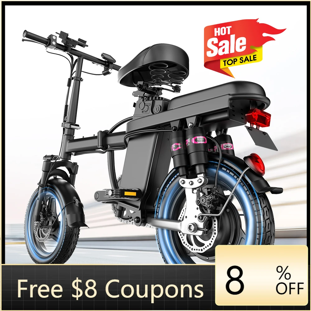 

STLF DZ WJW Advanced Warehouse Factory Price Folding Electric Bicycle B Phone Charging 48V 500W Lithium Battery Electric City B