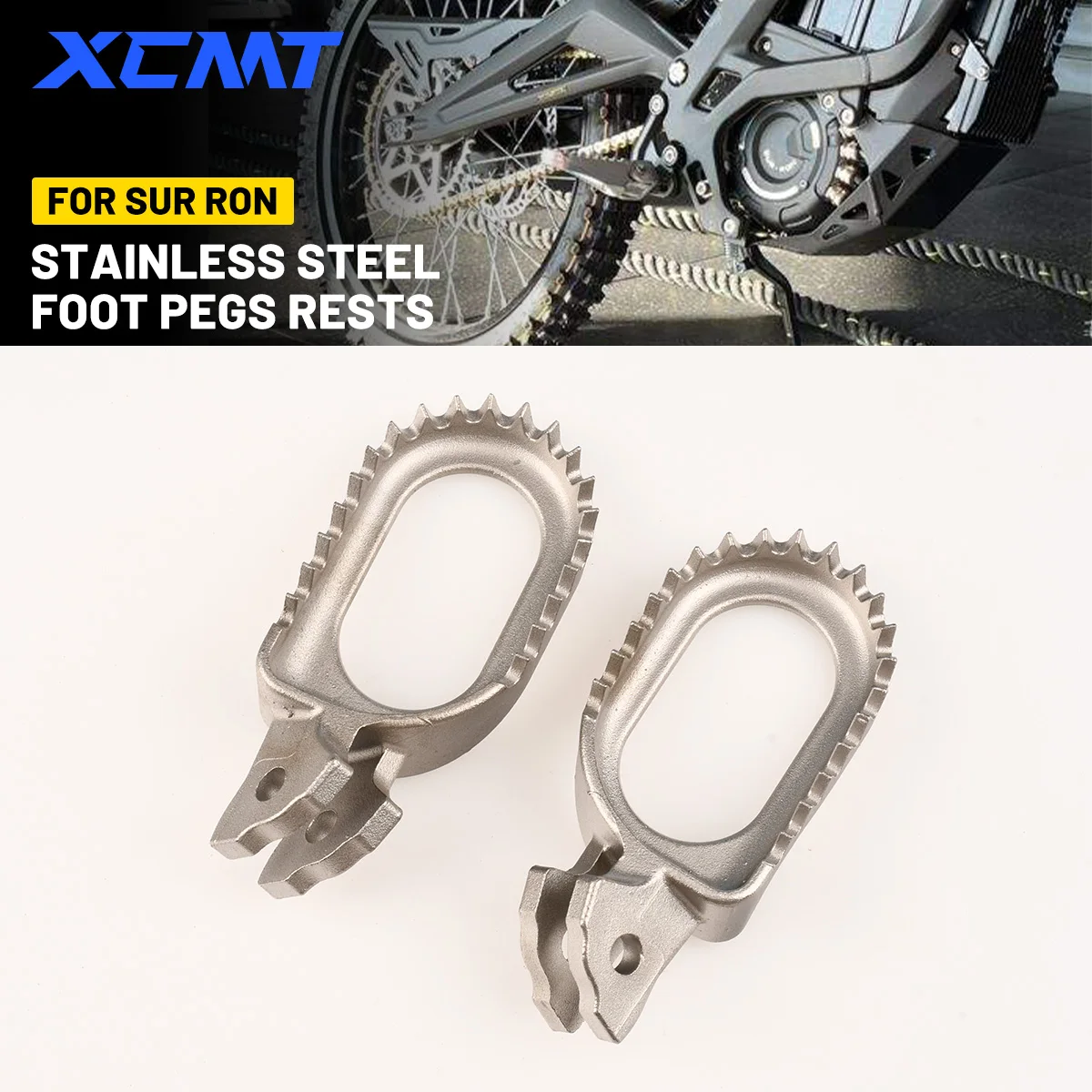 

For Sur-Ron Sur Ron Surron X S Light Bee For Talaria Sting Off-Road Electric Motorcycle Stainless Steel Footpegs Footrests Pedal