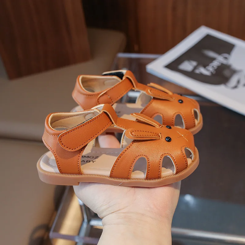 

Kids Summer Fashion Platform Sandals Girls Cartoon Rabbit Ear Strap Beach Shoes Soft Sole Princess Shoes Girls Versatile Sandals