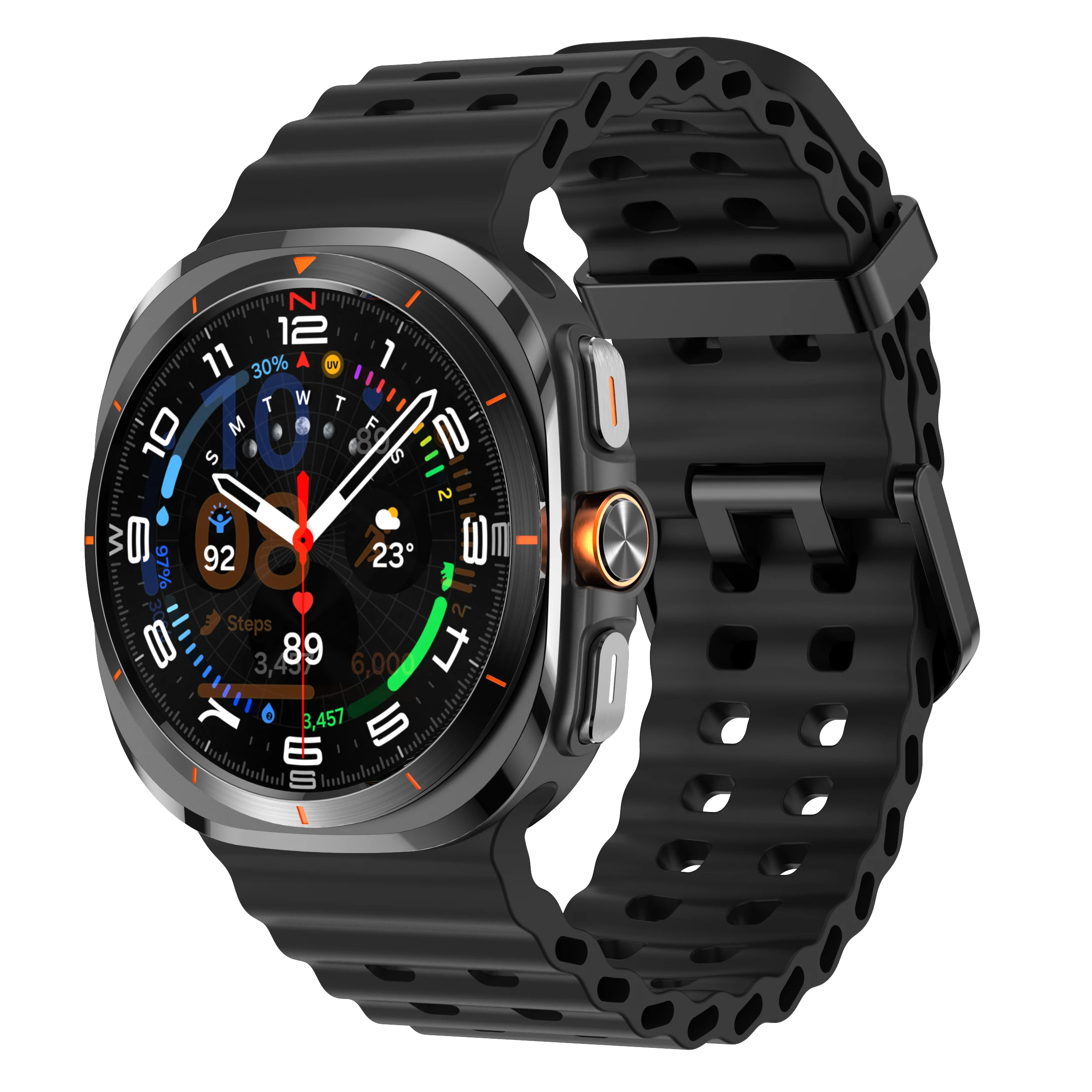 Uhrenarmband für Samsung Galaxy Watch 7 8 Ultra Ersatz-Gummiarmband für Samsung Galaxy Watch8 Zubehör