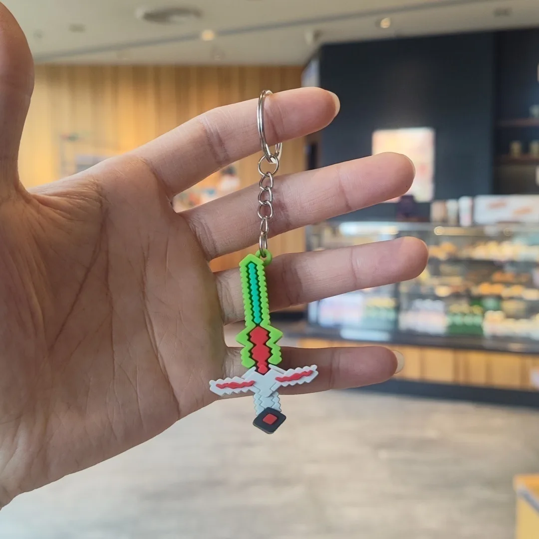 6pcs New My World Keychain Pendant Steve Soft Plastic Doll Keychain Backpack Pendant Small Gift view 4
