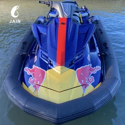 US Warehouse Inflatable PVC Jet Ski Collar Pro, Jet Ski Inflatable Rib Kit, Non-Slip Protective Buoy, Pontoon for Jet Ski Boat