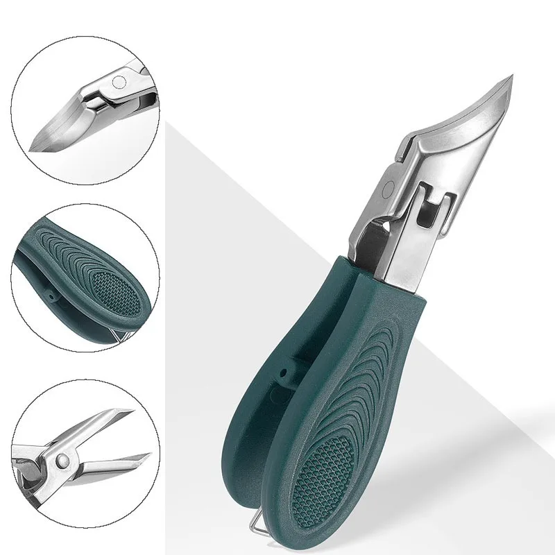Anti-Splash Oblique Edge Nail Clippers Set Eagle Beak Toe Nail Trimmers Ingrown Toenail Tools Professional Manicure Products