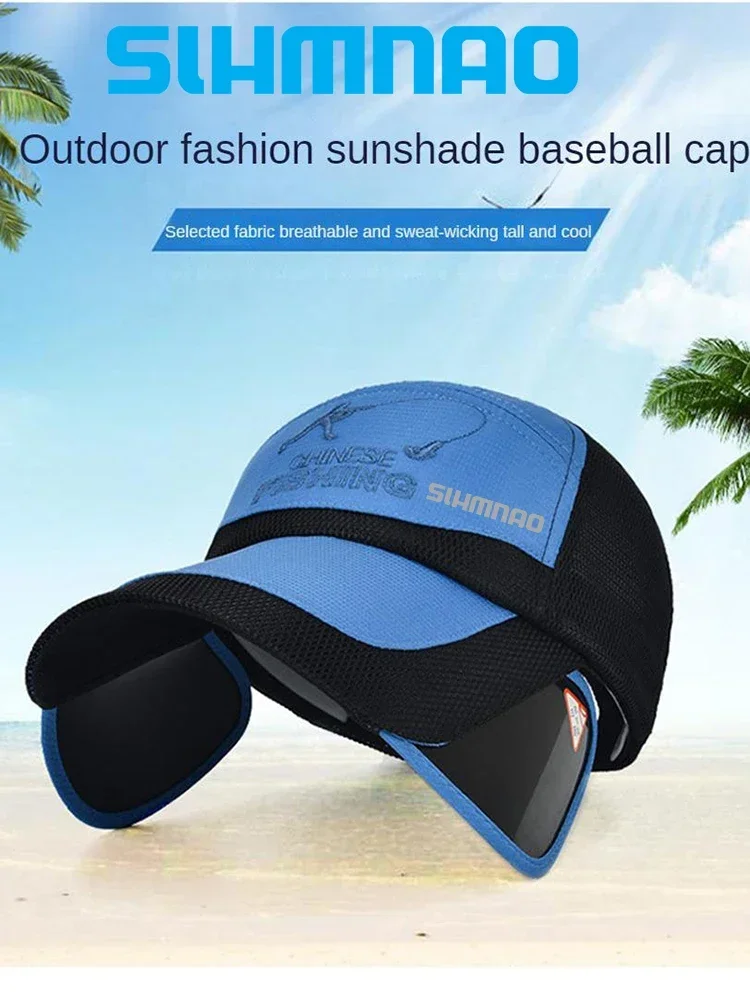 

Summer Outdoor Fishing Sunscreen Baseball Hat Men's Mountaineering Hunting Camping Running Hiking Sunscreen Hat Bicycle Hat