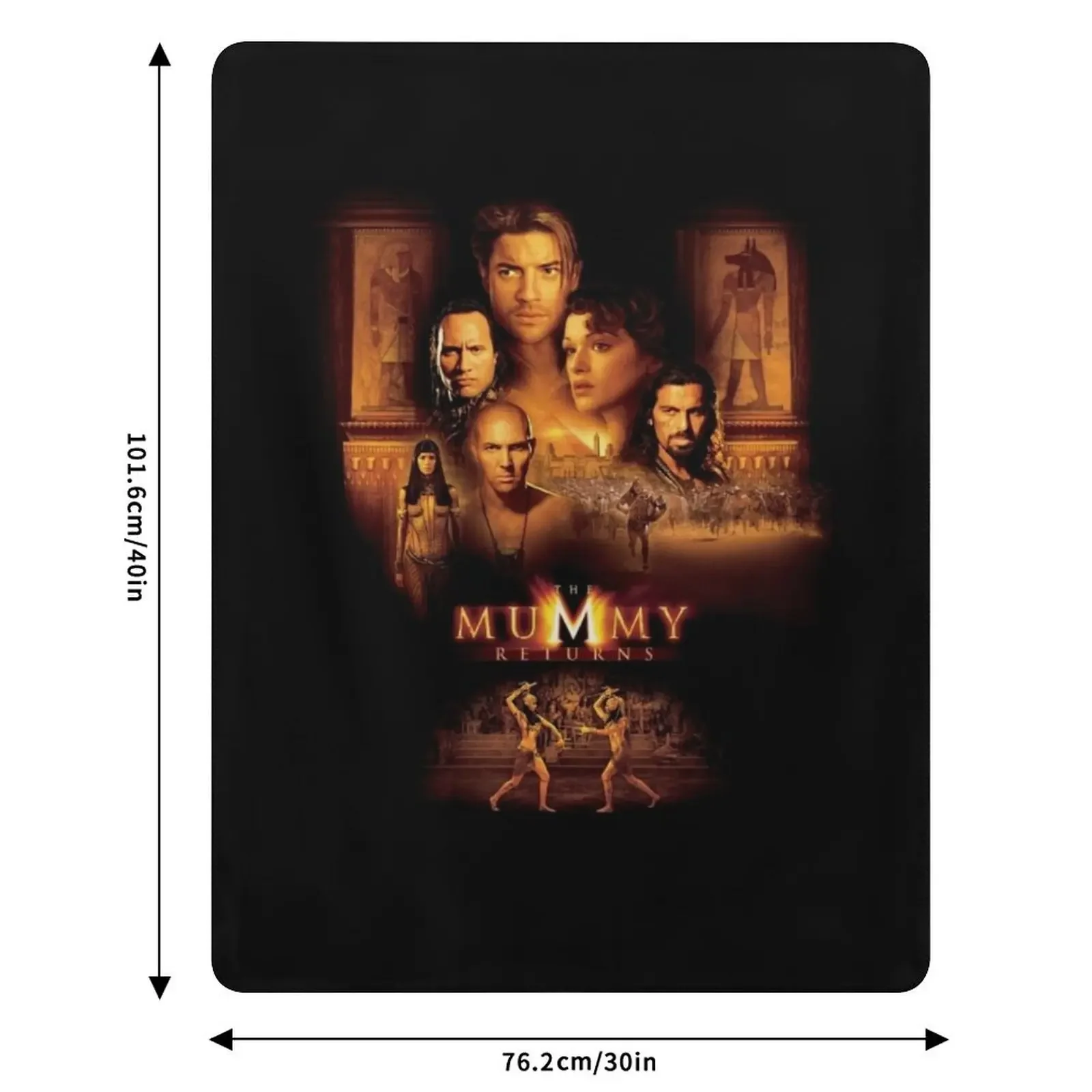 Copia de Key Art of The MUMMY RETURNS (2001) رمي بطانية Beautifuls Furrys سرير مزخرف بطانية أرائك عصرية