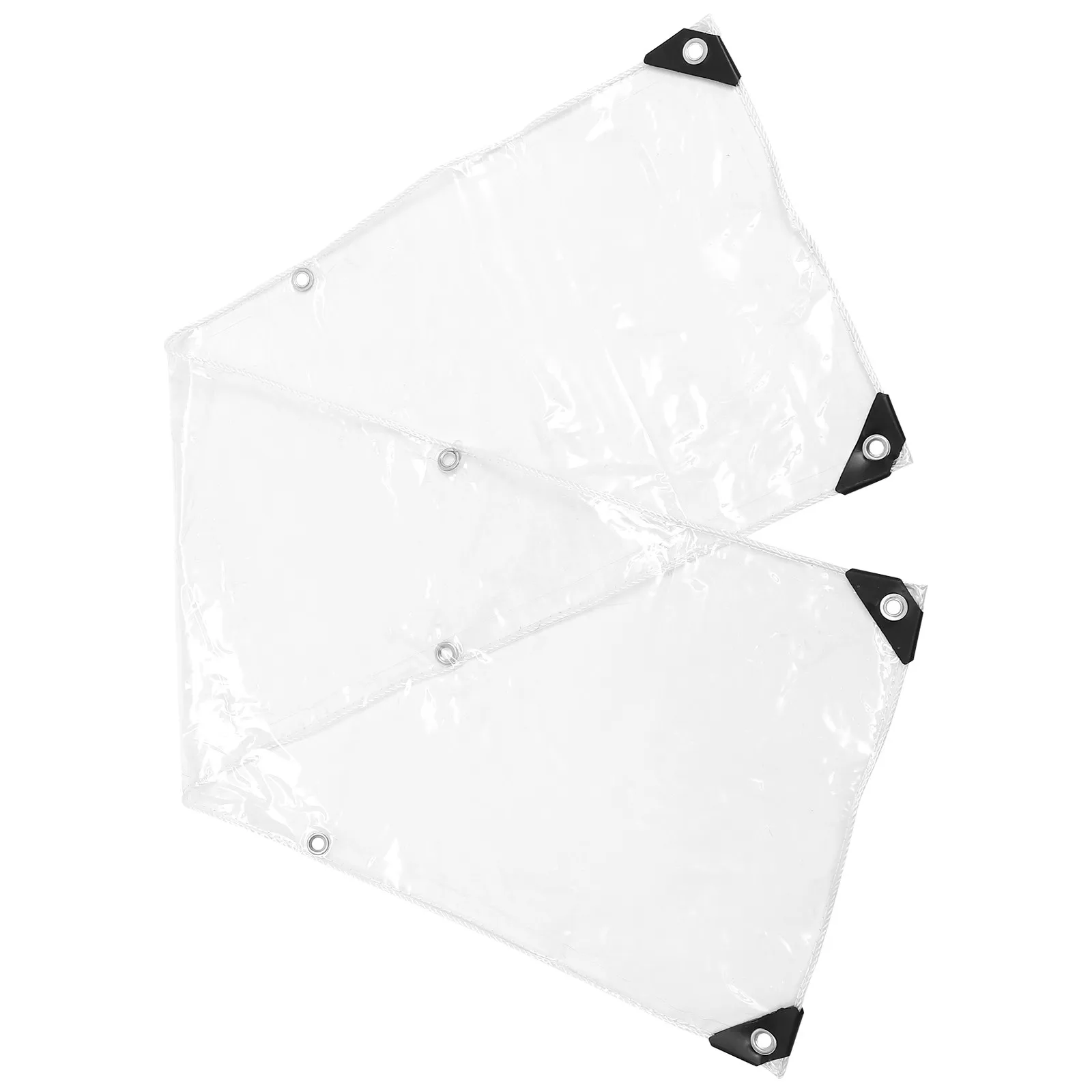 

1Set Clear Waterproof PVC Tarp Folding Sunshade for Garden Camping Rain Weatherproof Windproof Tear Resistant