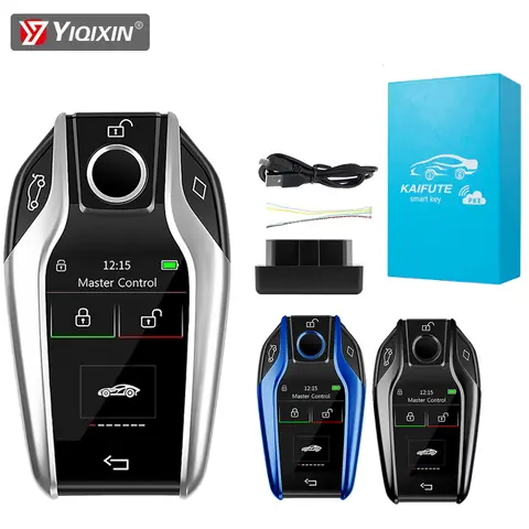 CF618 개조형 리모트 스마트 LCD 자동차 키 (BMW 벤츠 아우디 캐딜락 현대 닛산 폭스바겐 포르쉐 기아 토요타 랜드로버 키리스 엔트리용)
