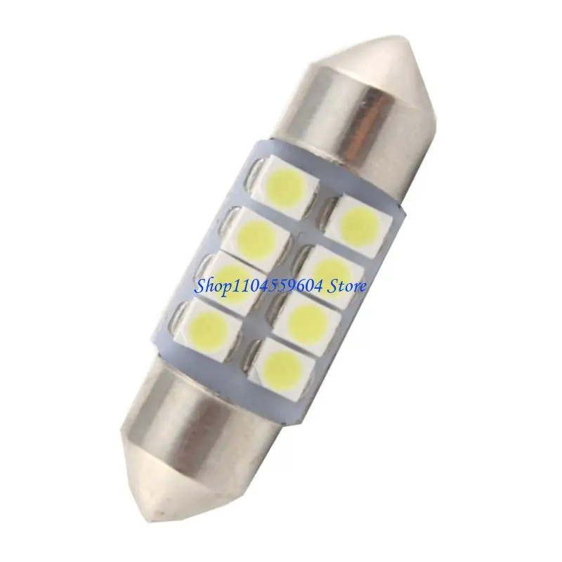 

12QM Festoon светодиодные задние лампы 31/36/39/41 мм с двойным заострением 12 В 8SMD 1210 Интерьер автомобиля Купол для чтения