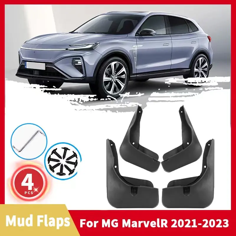 

For MG Marvel R Mud Flaps 2021 2022 2023 Electric Mudguards Splash Guard MudFlaps Front Rear Fender Auto Styling Car Accessories