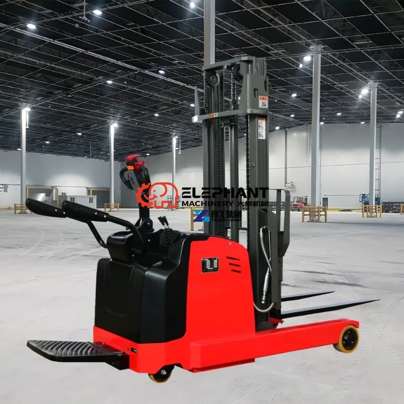 1.5tons, 2 Tons Electric Reach Stacker with 6 Meters Lifting Height Warehouse Narrow Aisle Stacker Forklift
