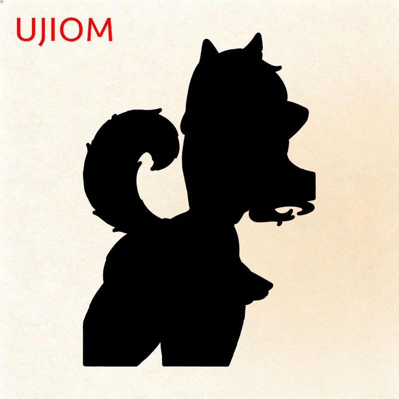 UJIOM Furry Loona No Correction Wall Sticker Fashionable Eye Catching Customizable Decal Delicate Wardrobe Vestibulec Decoration