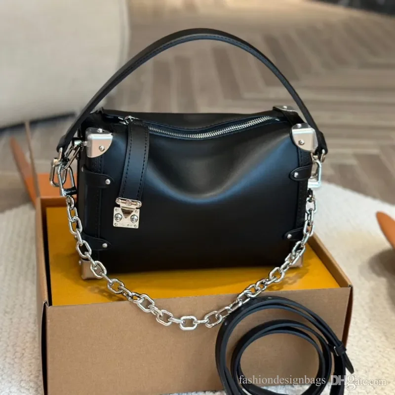 

Designer Side trunk Women Shoulder Bag sac luxe purse Leather Handbag Tote Chain Crossbody Underarm tote bag Wallet