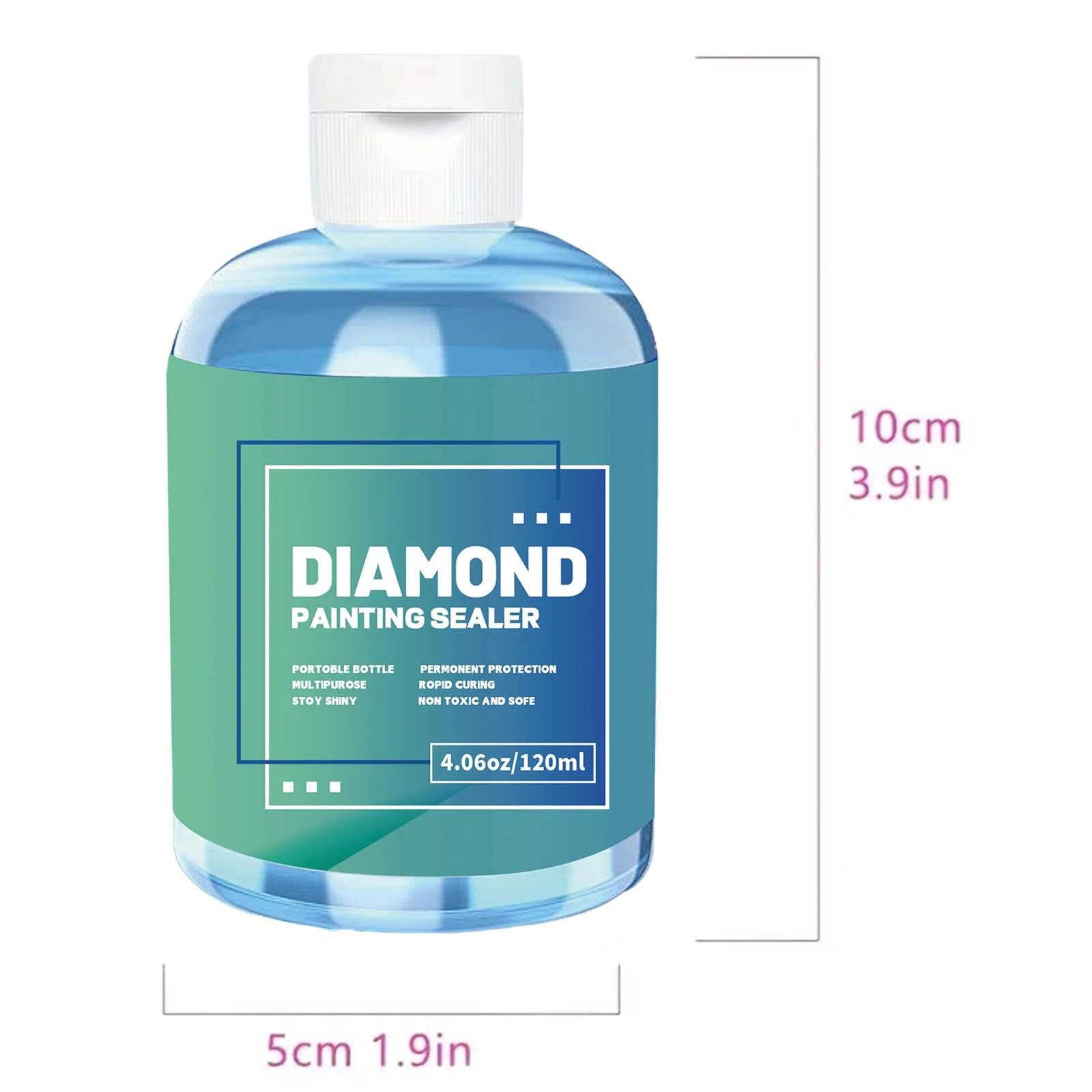120ML Diamond Painting Sealer Finish, Permanent Shine & Protection, Accessory for Diamond Art, Jigsaw Puzzles & Craft Glue