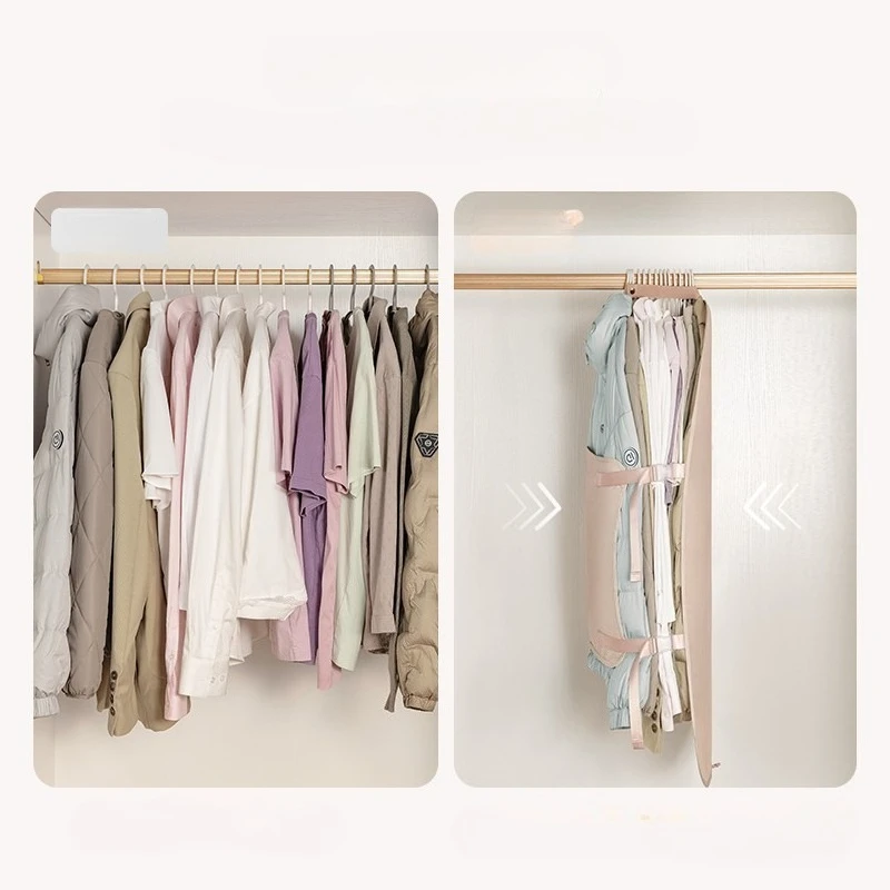 1pc Wardrobe Lazy Compressed Storage Board Dust Cover Storage Artifact Foldable Fabric Down Jacket