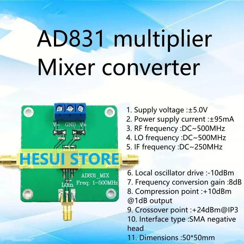 High frequency multiplier AD831 500M bandwidth up and down mixing frequency converter double balance