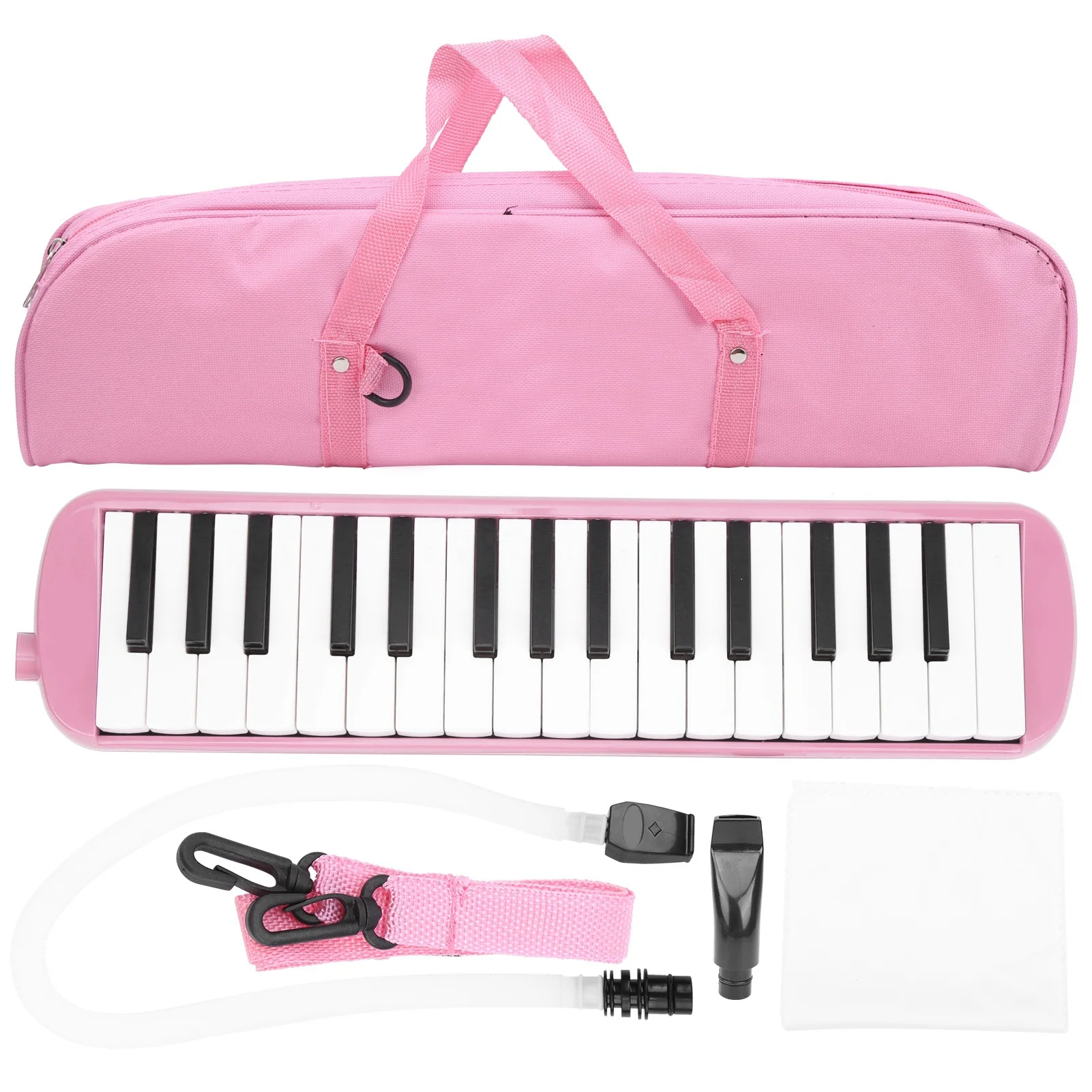 IRIN Melodica 32-toetsen blaasinstrument geschikt voor beginners, inclusief oefentas