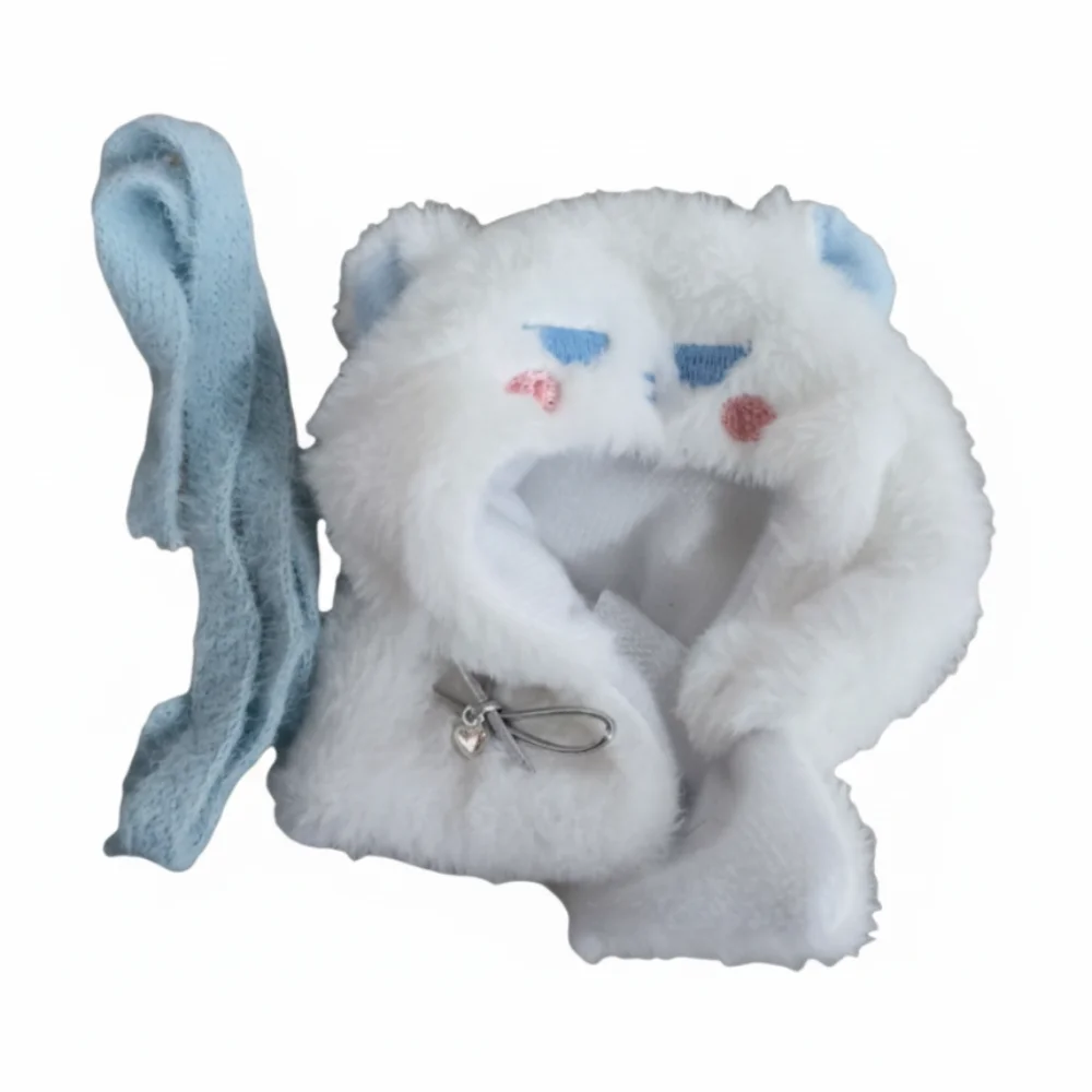 Plush Cloak 10cm Cotton Doll Clothes Suit Cute 20cm Doll Clothes Outfit Dress Up Blue Doll Clothes Set Children's Gift