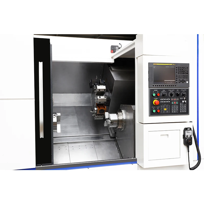 Ariow Dual Spindle 35 Degree Slant Bed Cnc Lathe Turning Center TX500ESY with Power Turret