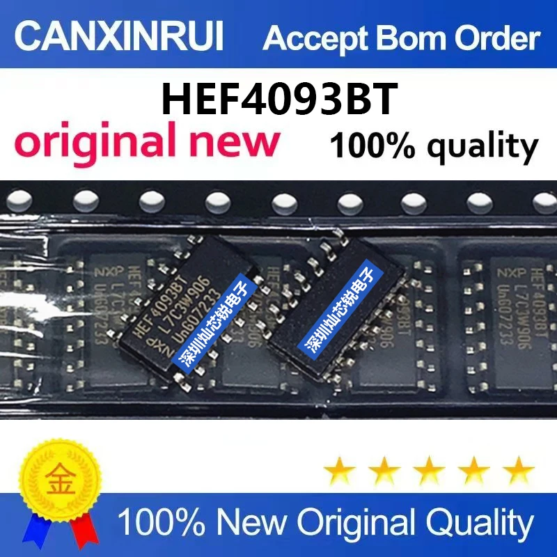 (5-100pieces)Brand new original HEF4093BT HEF4093 SMD SOP14 Quad 2-input NAND Schmitt Trigger