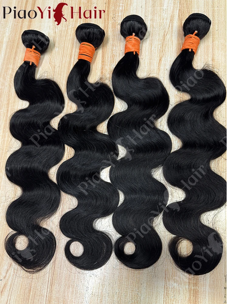 22 24 26Inch 15A Body Wave Human Hair Bundles Brazilian Hair Bundles 100% Human Hair 1/3/4 PCS Human Hair Bundles Natural Color 10-32 Inch Raw Hair Extensions Top Quality