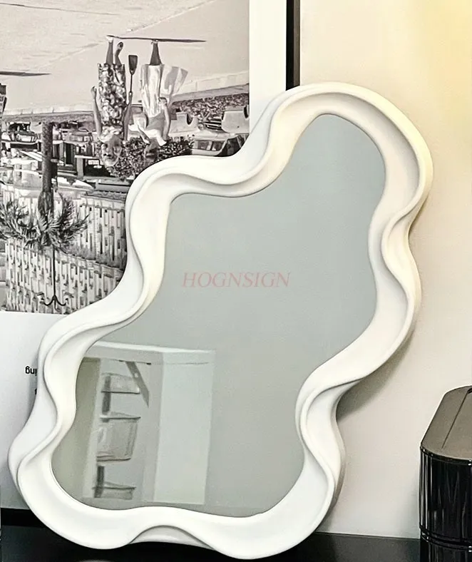 Mirror, high-definition, home bedroom wall mounted, wall mounted, cloud mirror, desktop dressing mirror