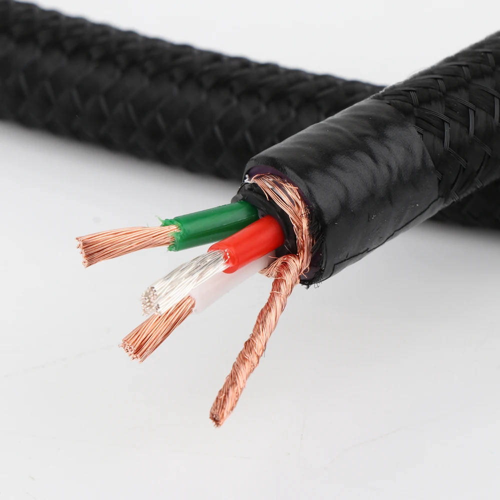 Monosaudio Tsunami Series P903 AC Schuko Power Cable Audiophile EU Power Cable with Pure Copper IEC Connector HIFI Power Cable