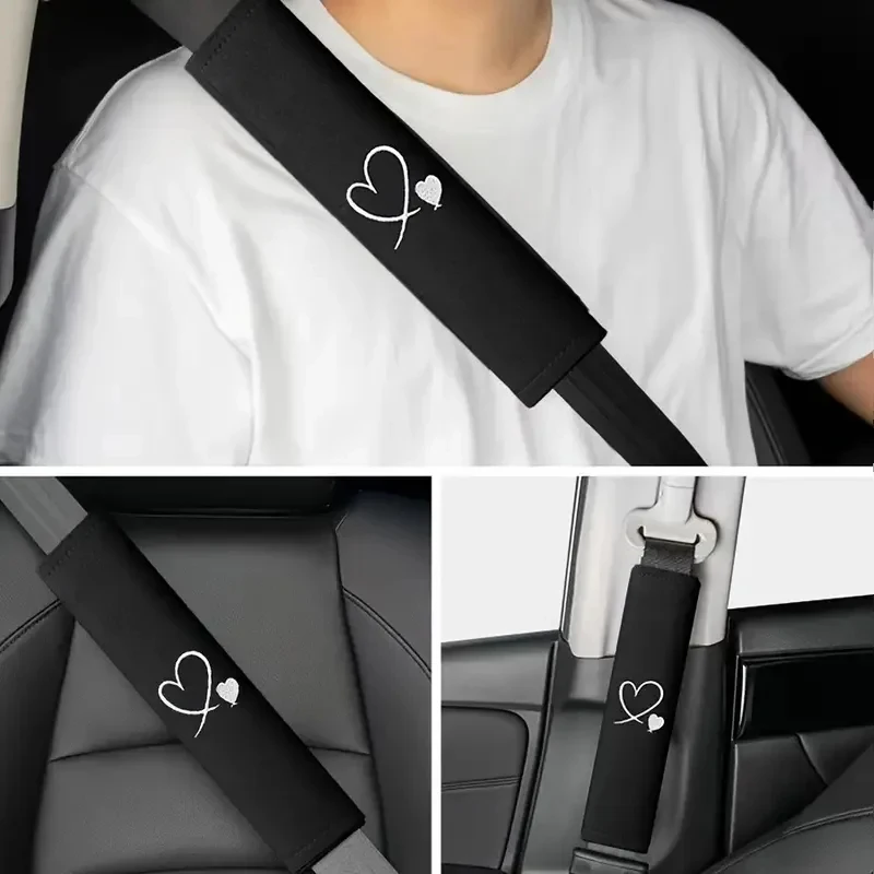 Universal Car Seat Belt Cover Soft Plush Shoulder Pad Breathable Comfortable Safety Belt Protector Cushion Anti Wear Strap Pad I