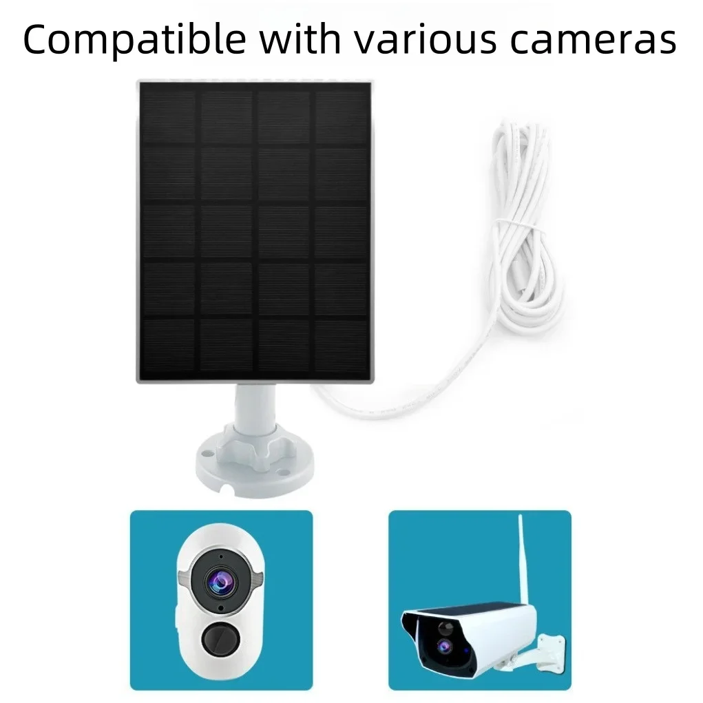 Outdoor Solar Energy 5V 3.3W Surveillance Camera Compatible Solar Panels Low Power Consumption Monitoring Accessory