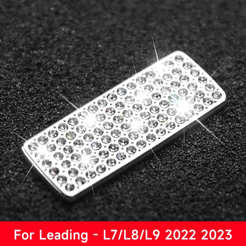 Center Control Armrest Box Switch Button Crystal Style Buttons Cover Trim Suitable For Leading Ideal LiXiang L7 L8 L9 2022-2024