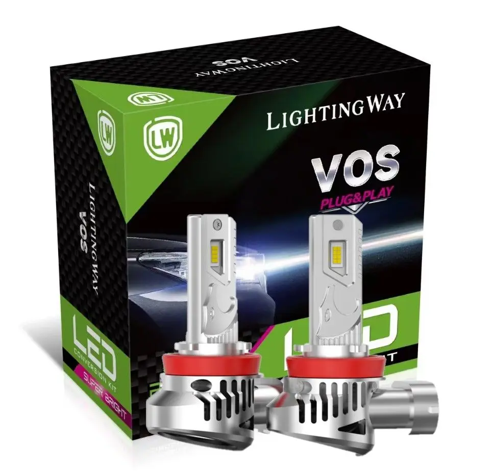 

2 шт. H11 H8 H9 H10 35 Вт светодиодная автомобильная светодиодная лампа для фар — 6000K белое автоматическое освещение с системой охлаждения