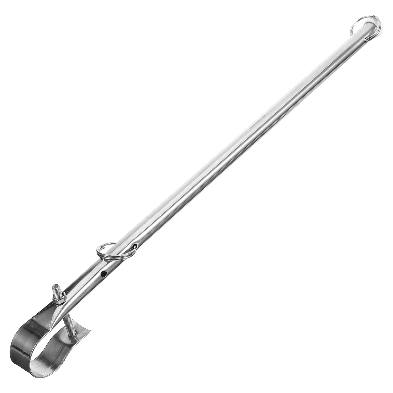 

Stainless Steel Marine Flagpole Boat Mount Flag Holder Windproof Lightweight Design Universal Practical Fits Most Flags Poles