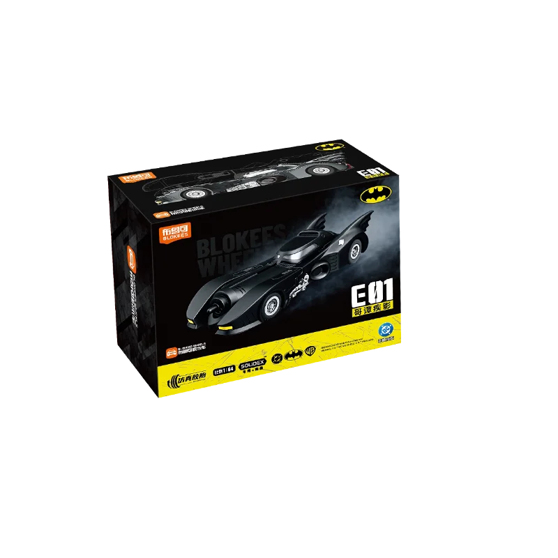 Blokees Wheels 1 64 Batmobile E02 Batman Car DC Dark Knight Assembly Action Figure Model Toy