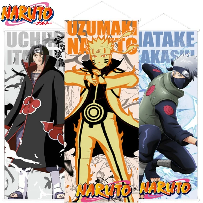 

New Naruto Room Poster Cartoon Uzumaki Naruto Wall Hanging Anime Merchandise Holiday Gift Wall Decoration Hide Flaws