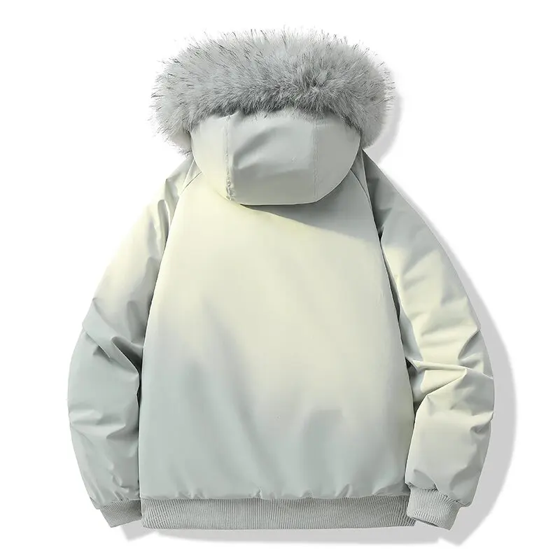 شتاء جديد موضة الاتجاه مقاوم للماء وقطيفة سميكة الدافئة سترة قطن الرجال الرياضة فضفاضة بالإضافة إلى حجم كبير سترة عالية الجودة