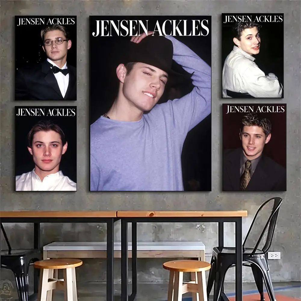 actor Jensen Ackles Poster Poster HD Printing Vintage Luxe Home Decor Wall Art for the Living Rooms Entryways Gift