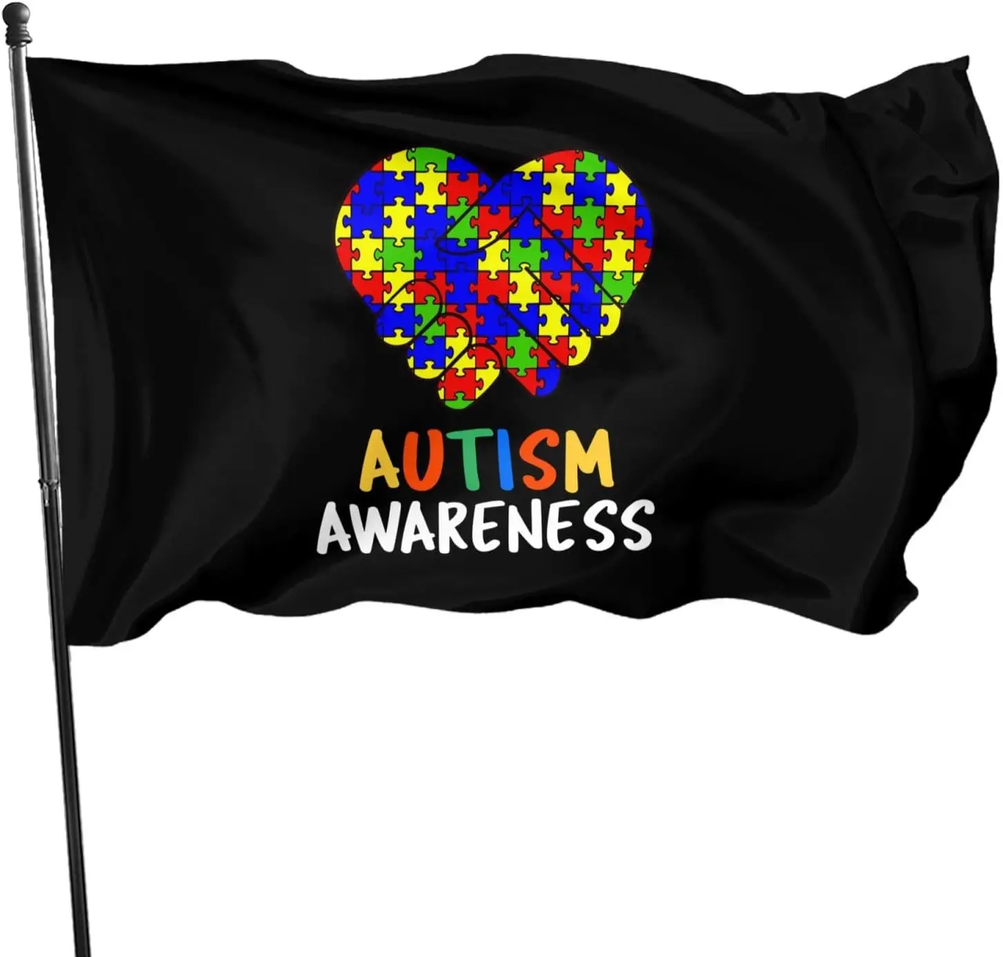 Flagicts 100% Polyester Autism Awareness Flag