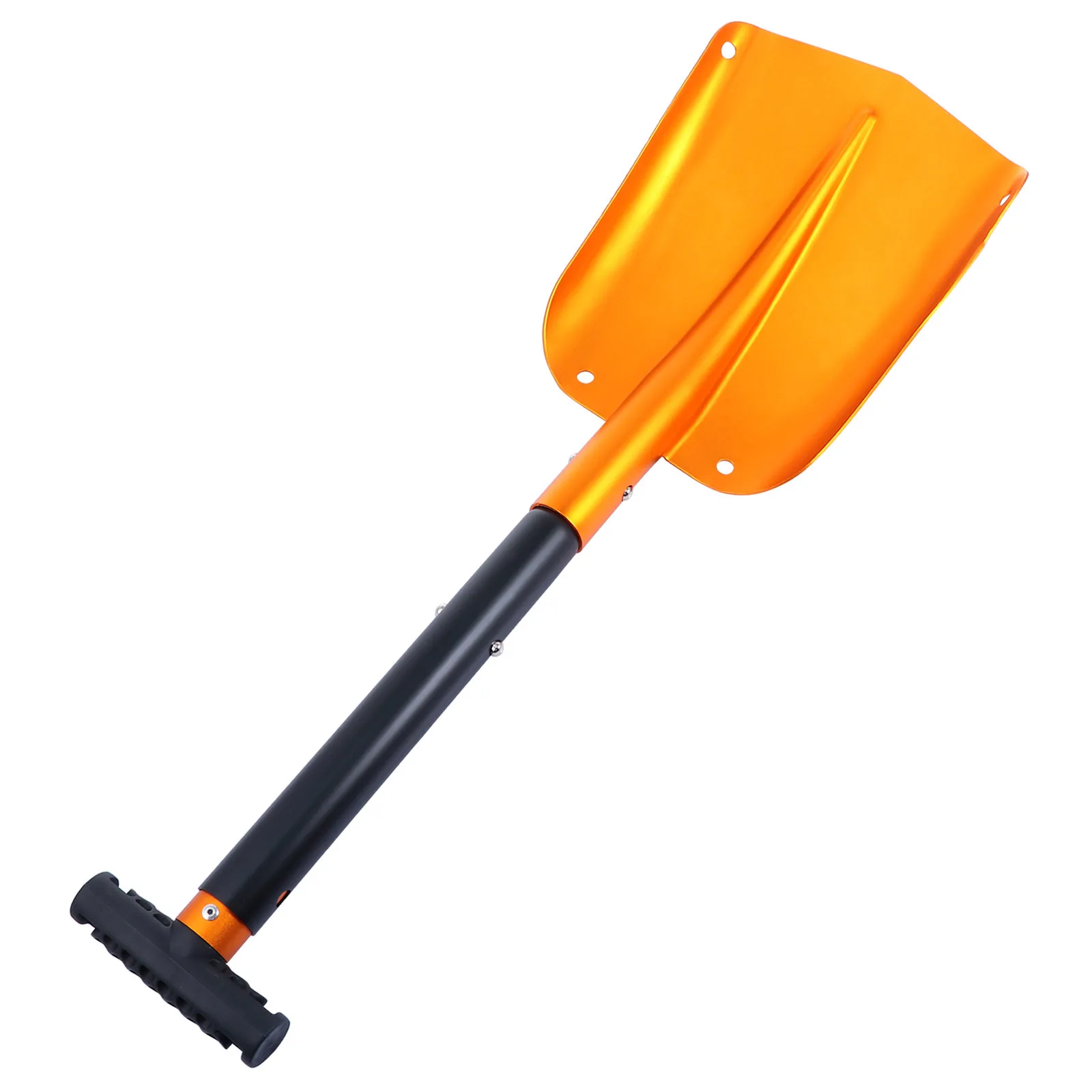 1 قطعة مجرفة الثلج القابلة للطي للسيارة الألومنيوم أداة إزالة الصقيع مكشطة الجليد خفيفة الوزن المحمولة إزالة الثلوج مجرفة السيارات في الهواء الطلق