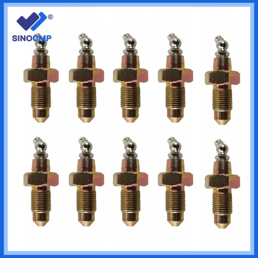 

10pcs/set Track Adjuster Grease Valve 4255055 4255055R for Cat Hitachi John Deere EX200-5 EX220-5 excavator w/ 3 months warranty