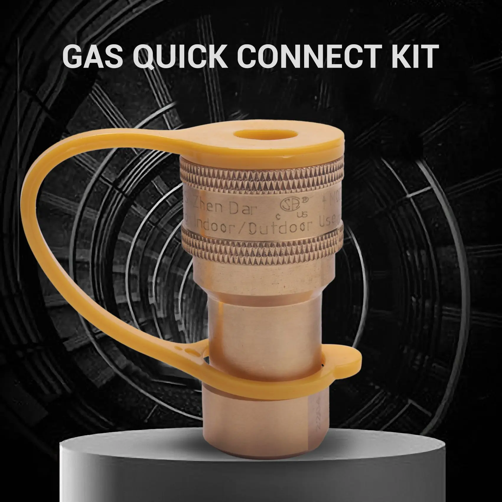 

1/2-дюймовый твердый латунный газовый пропан быстроразъемный фитинг-адаптер-BEAU