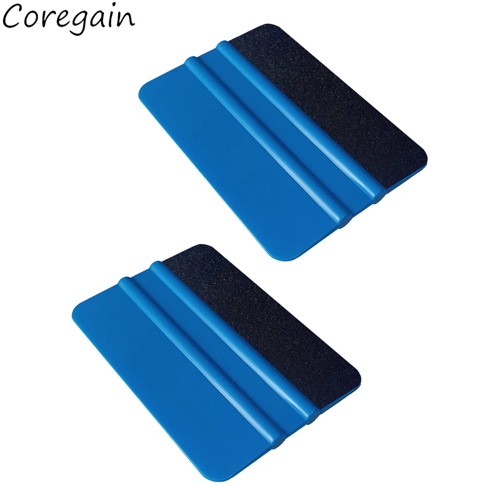 

2Pcs Car Vinyl Wrap Film Squeegee Scraper Foil Wrapping Suede Felt Scraper Auto Car Styling Sticker Cleaning Window Tint Tools